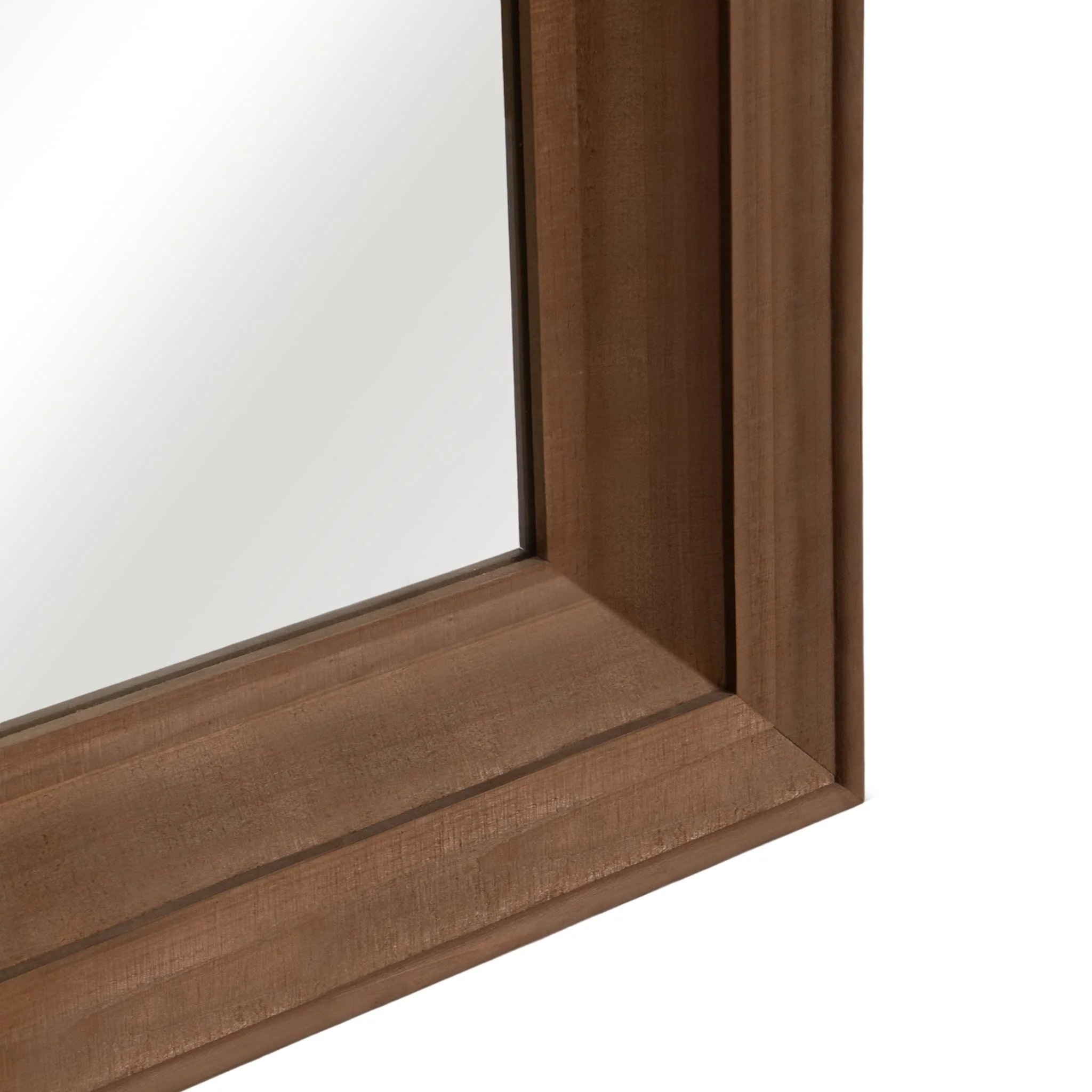Wood Frame 24 X 36" Wall Mirror, Brown Wb - Image 6
