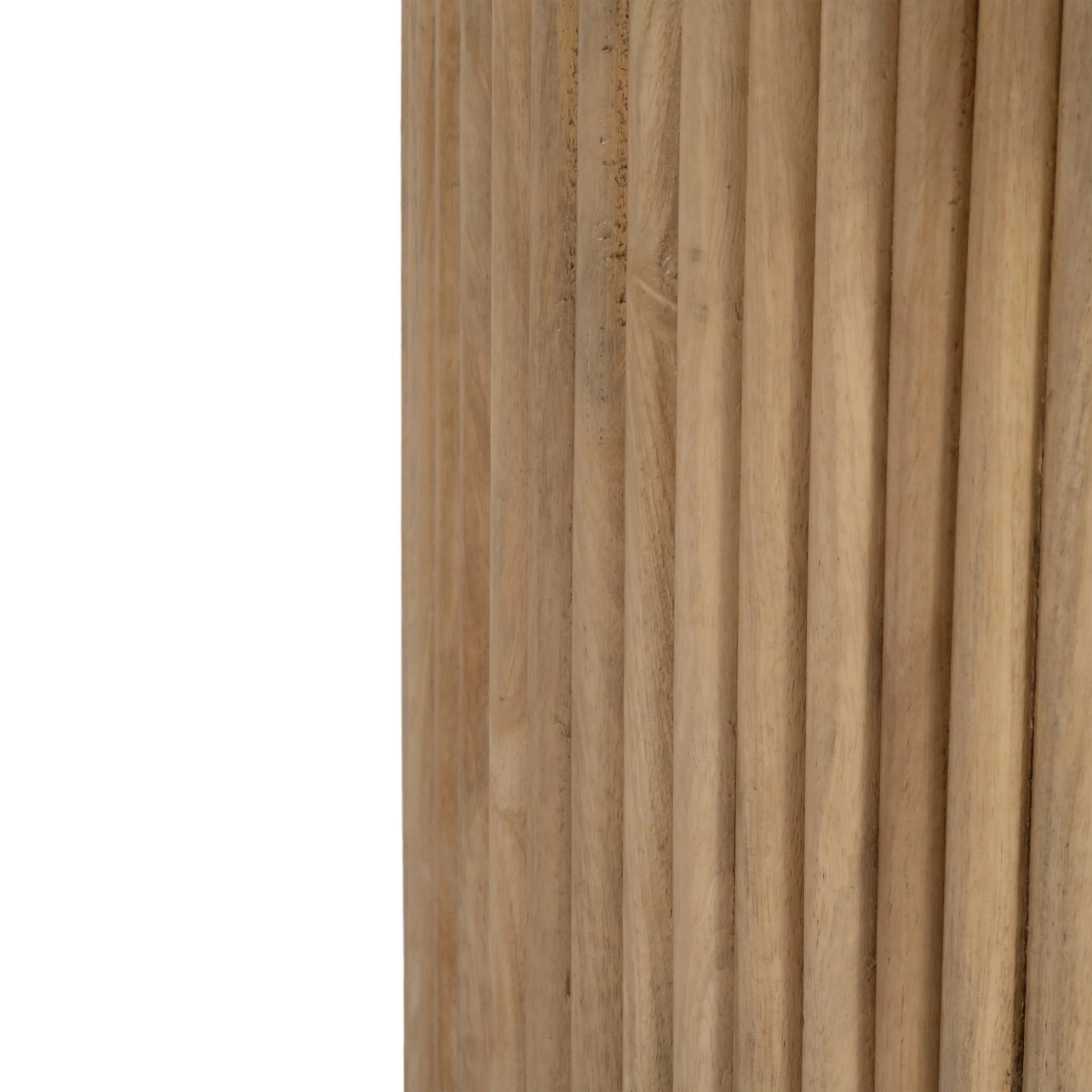Wood/marble, 34"d Reeded, Coffee Table,  Kd 2boxes - Image 5