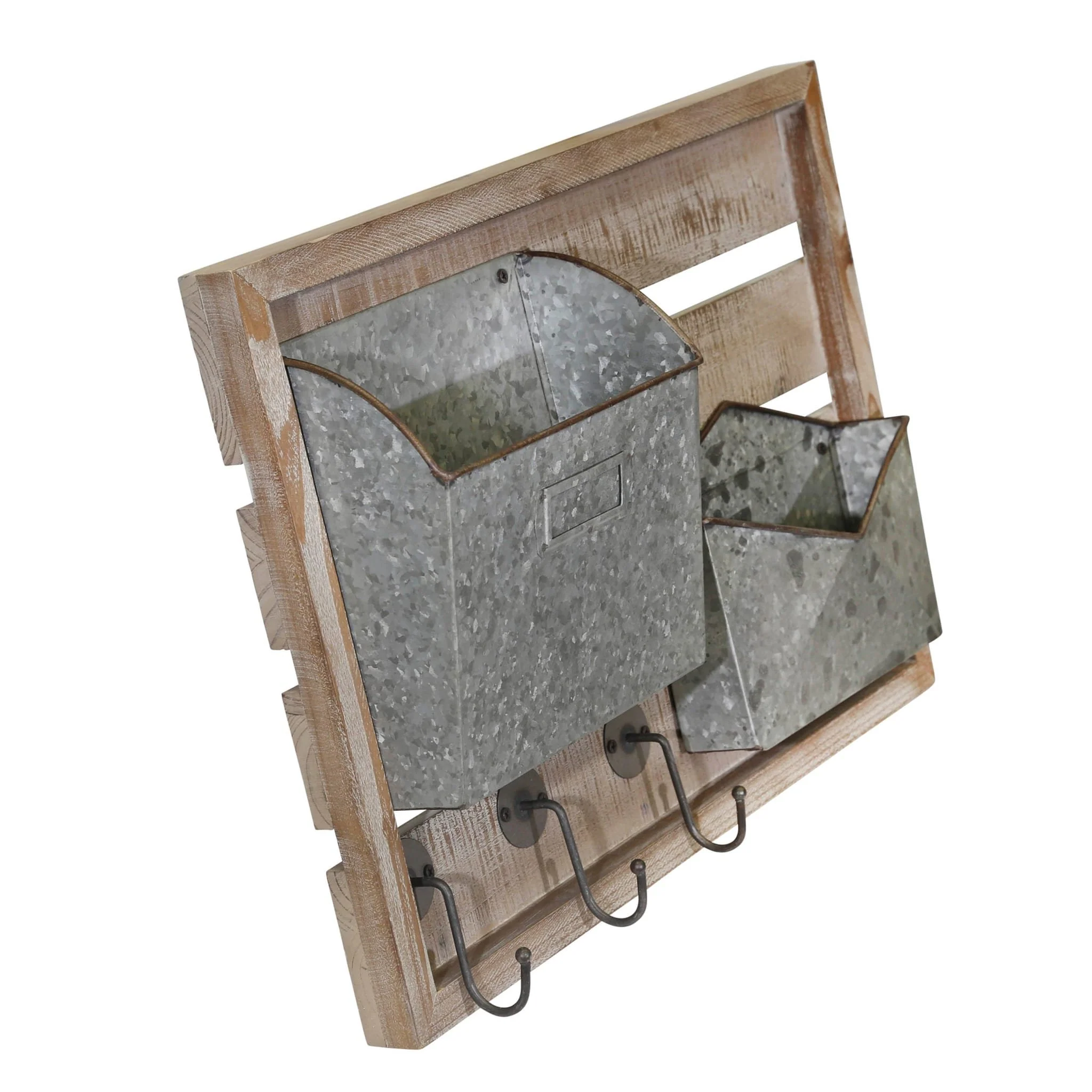 Wood/metal Wall Mail Organizer - Image 3