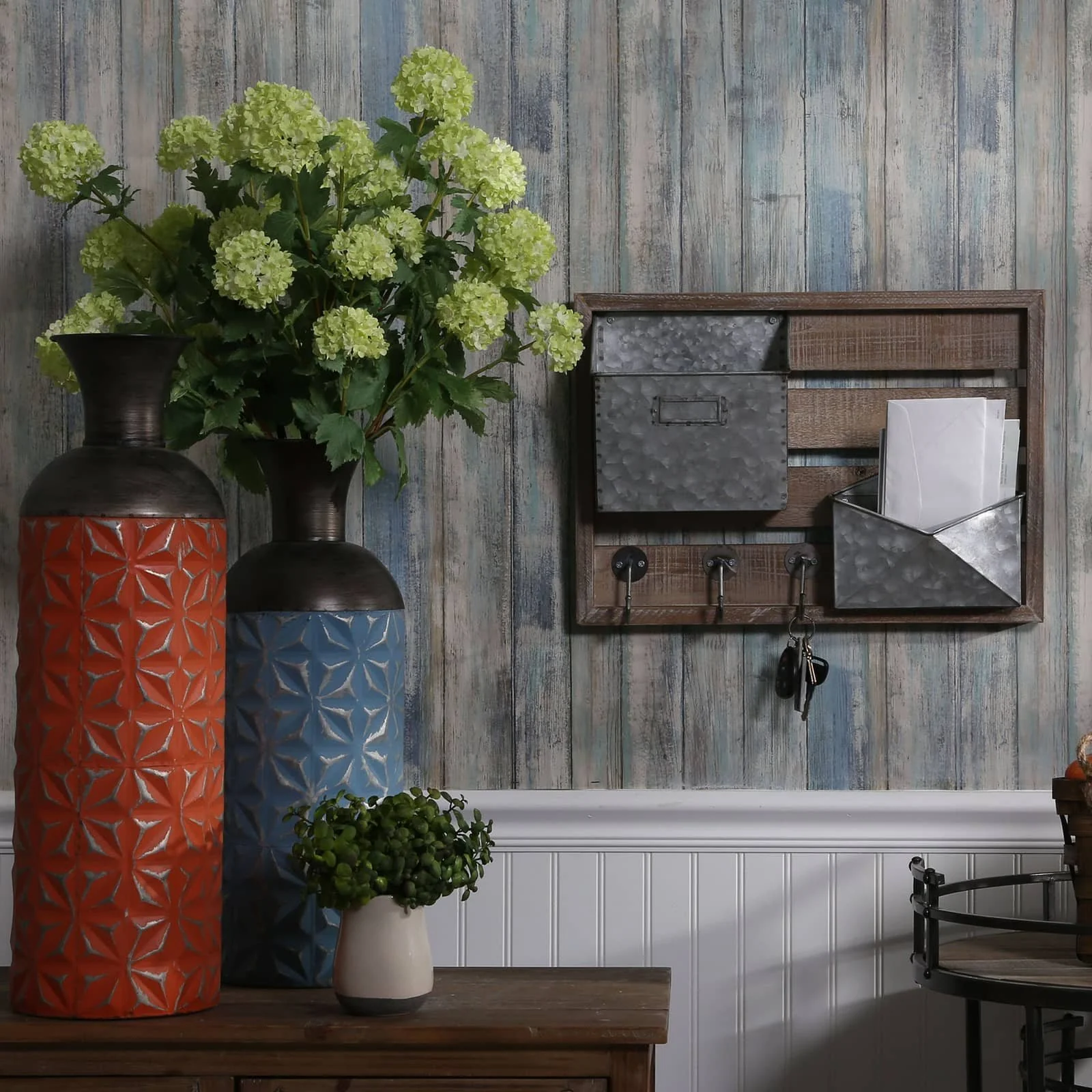 Wood/metal Wall Mail Organizer - Image 7