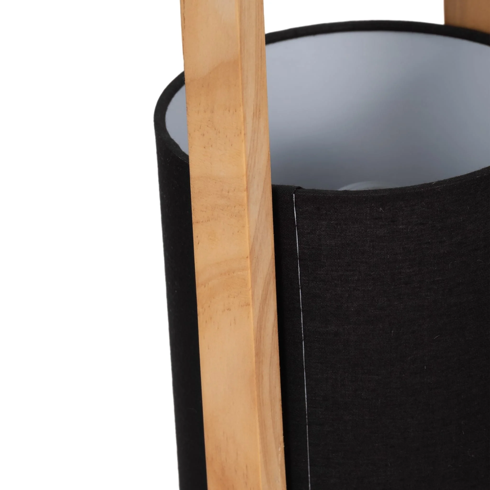 Wood,s/2,11"h, Cylndr Tbl Lmps,nature Wood/blk - Image 5