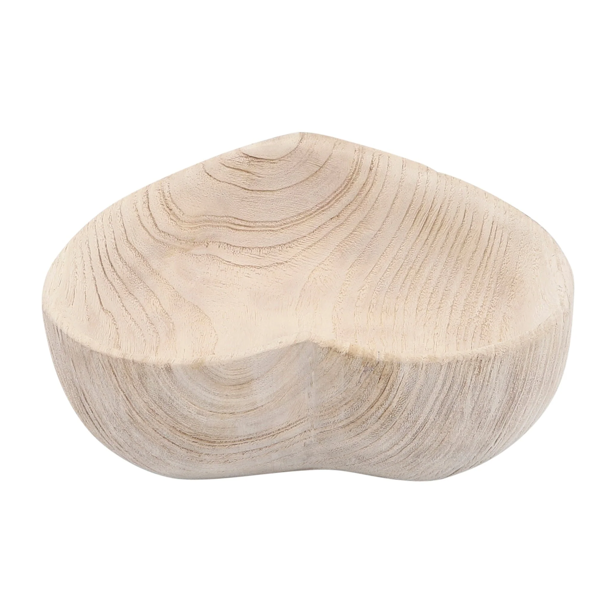 Wood, S/2 9/10" Heart Bowls, Natural - Image 6