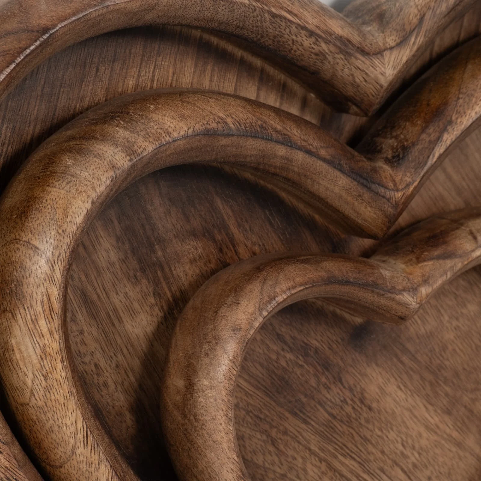 Wood, S/3 7/11/14" Heart Trays, Dark Brown - Image 6