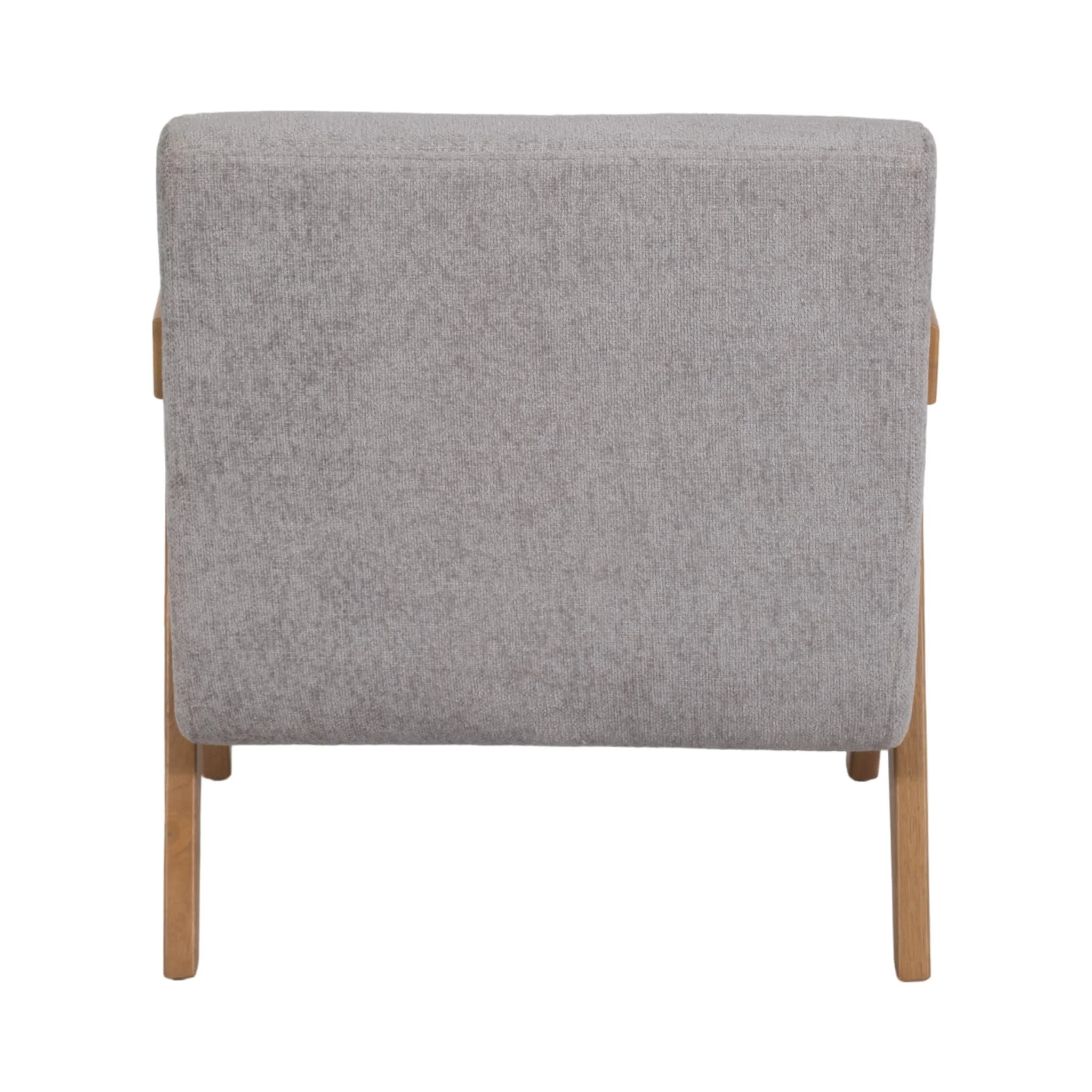 Wood - Scandinavian Accent Chair, Gray - Image 4