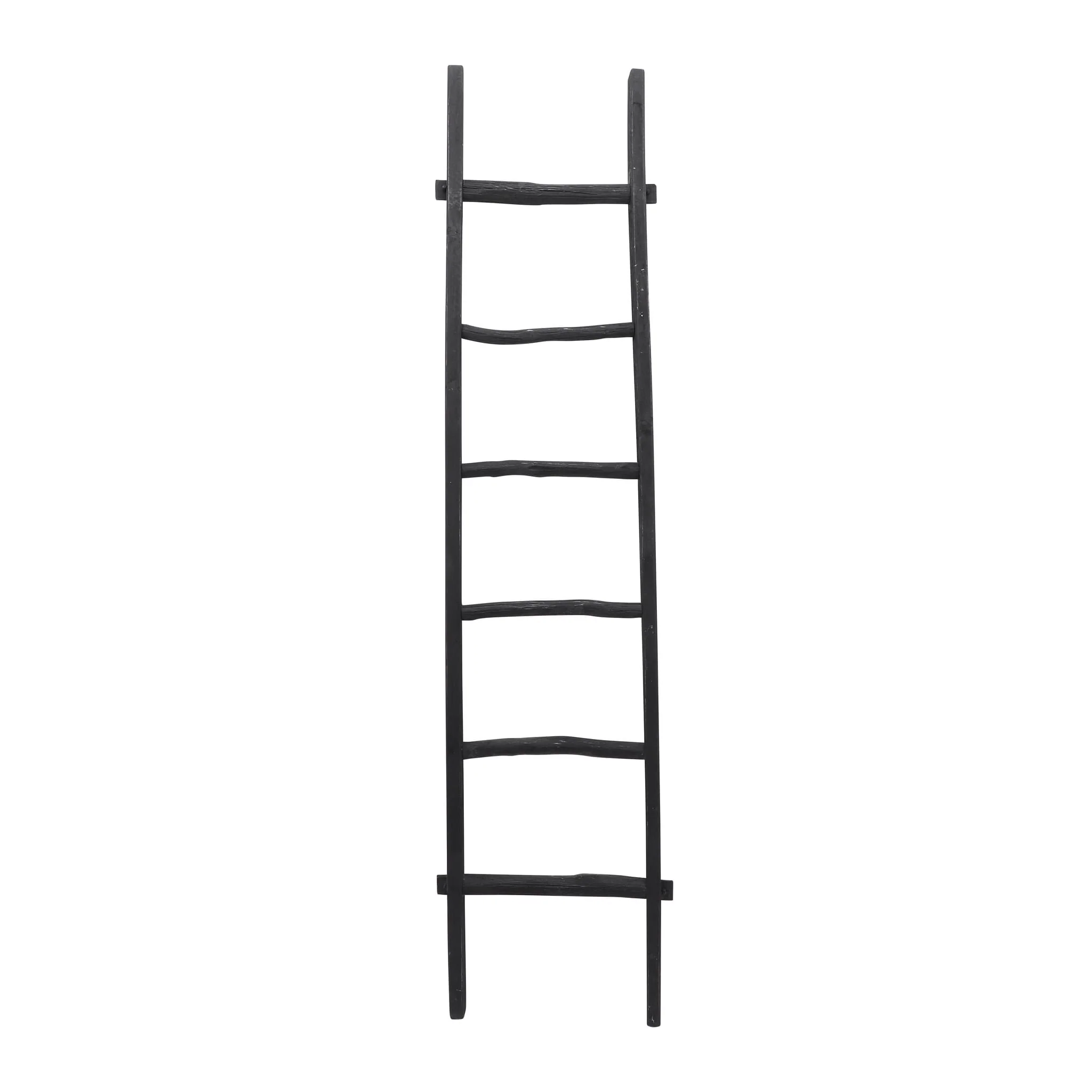 Wooden , Decorative 76" Ladder, Black - Image 4