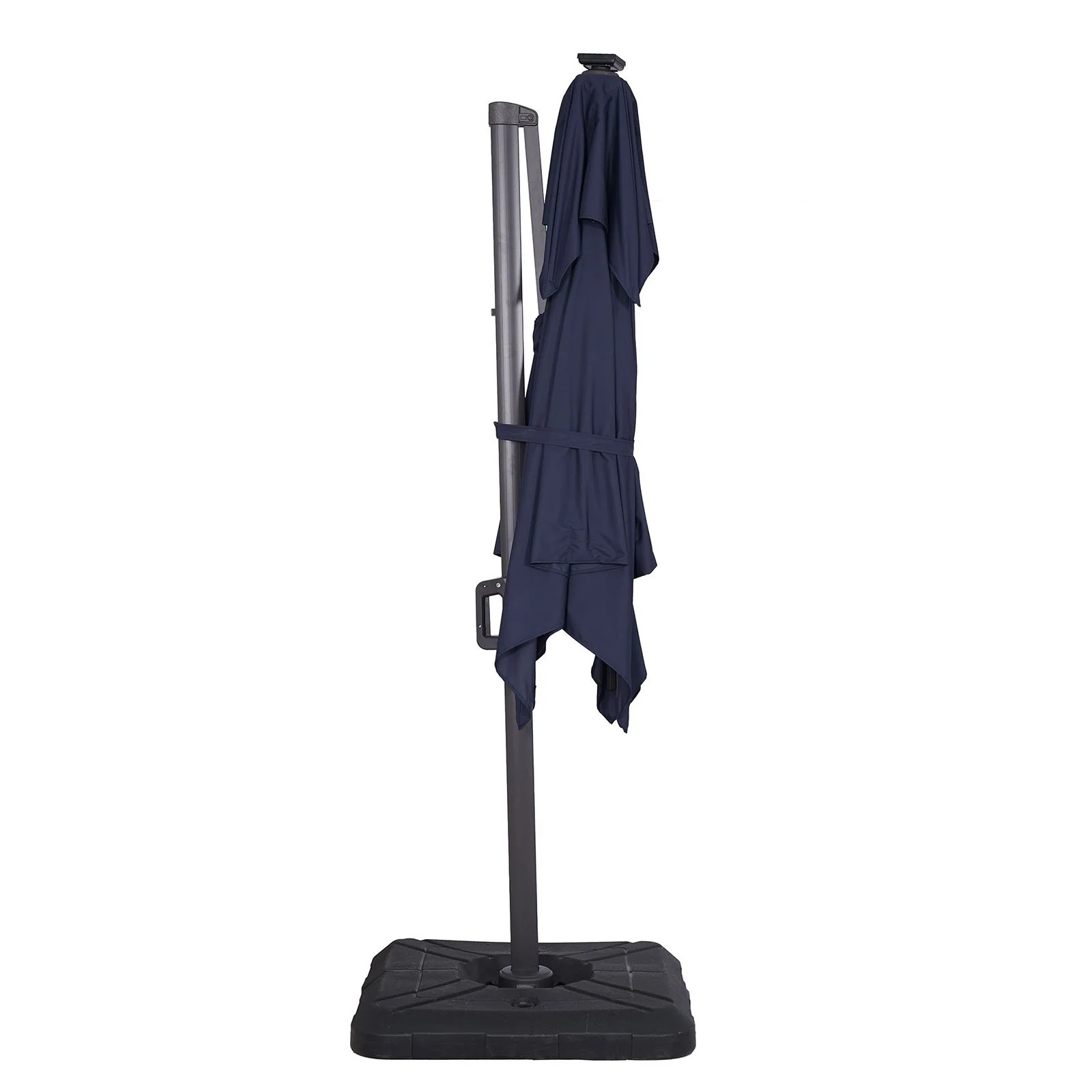 Xico 8' SQ Umbrella, Double Top, LED Light + Control, Teal + Base - Image 2