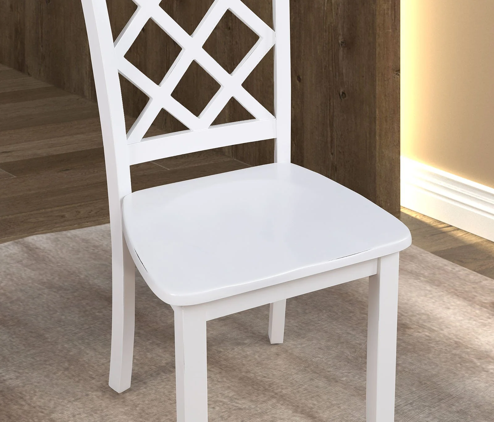 Yamhill 5 Pc. Dining Table Set, White - Image 4