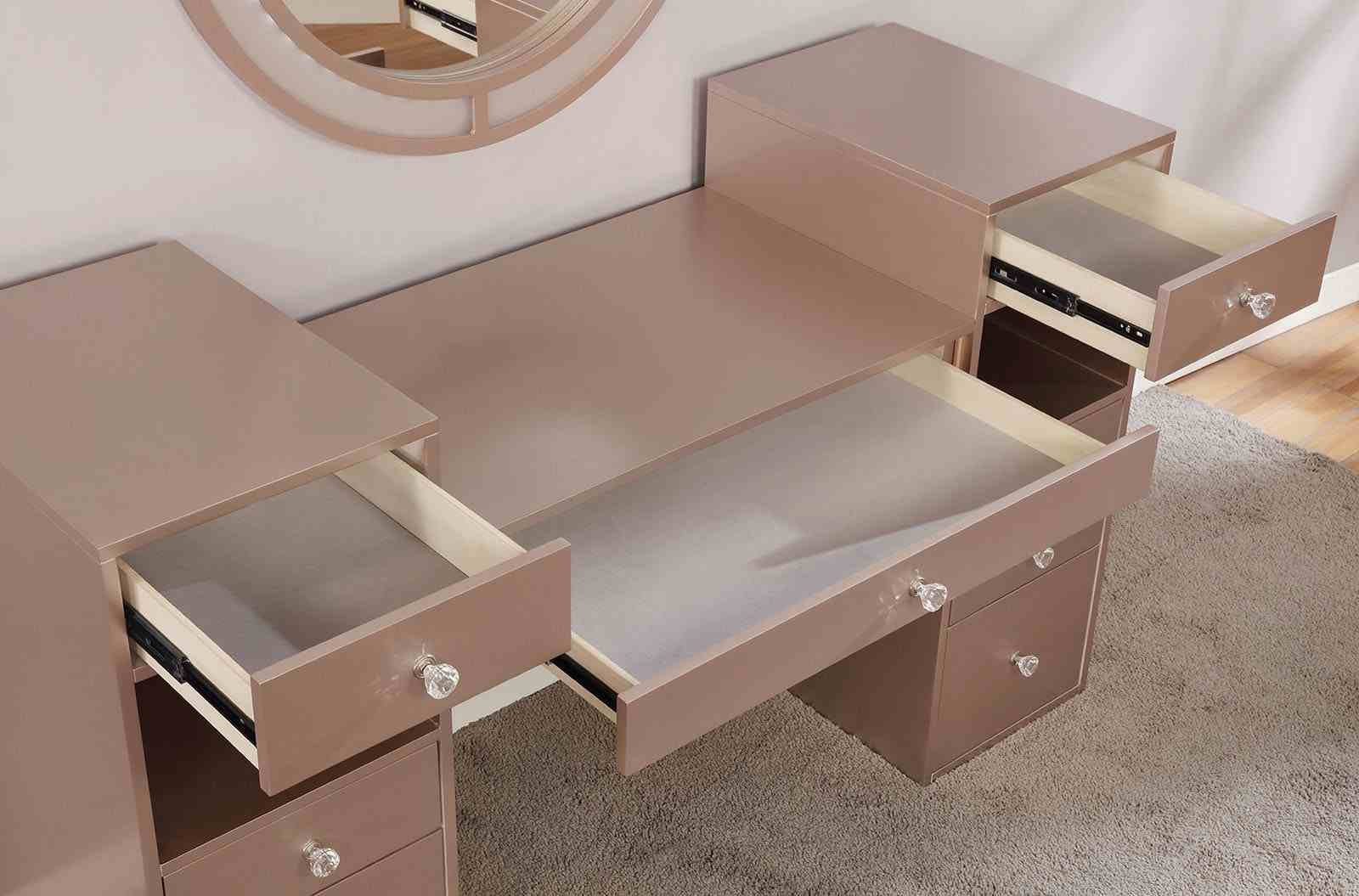 Yasmine Vanity w/ Stool, Blush - Image 4
