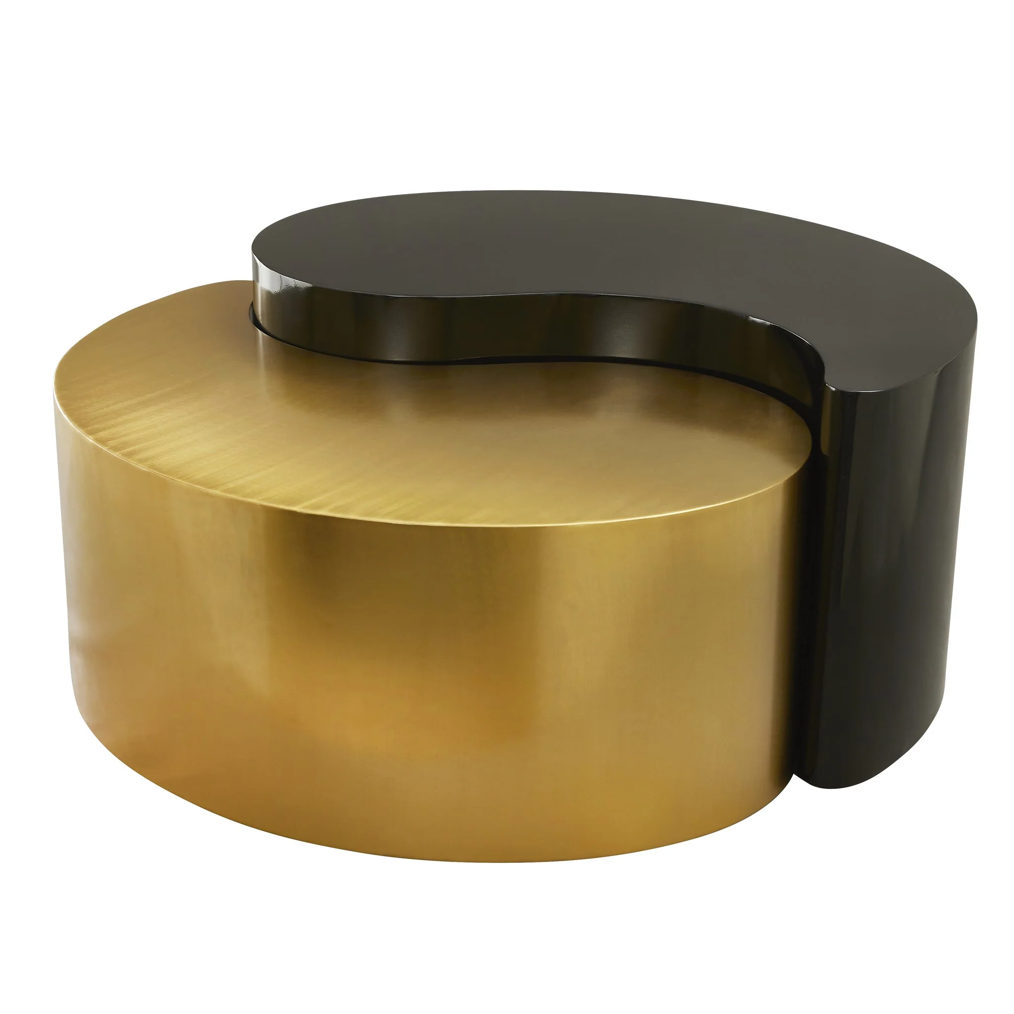Ying Yang  Coffee Table in Black & Gold - Image 6