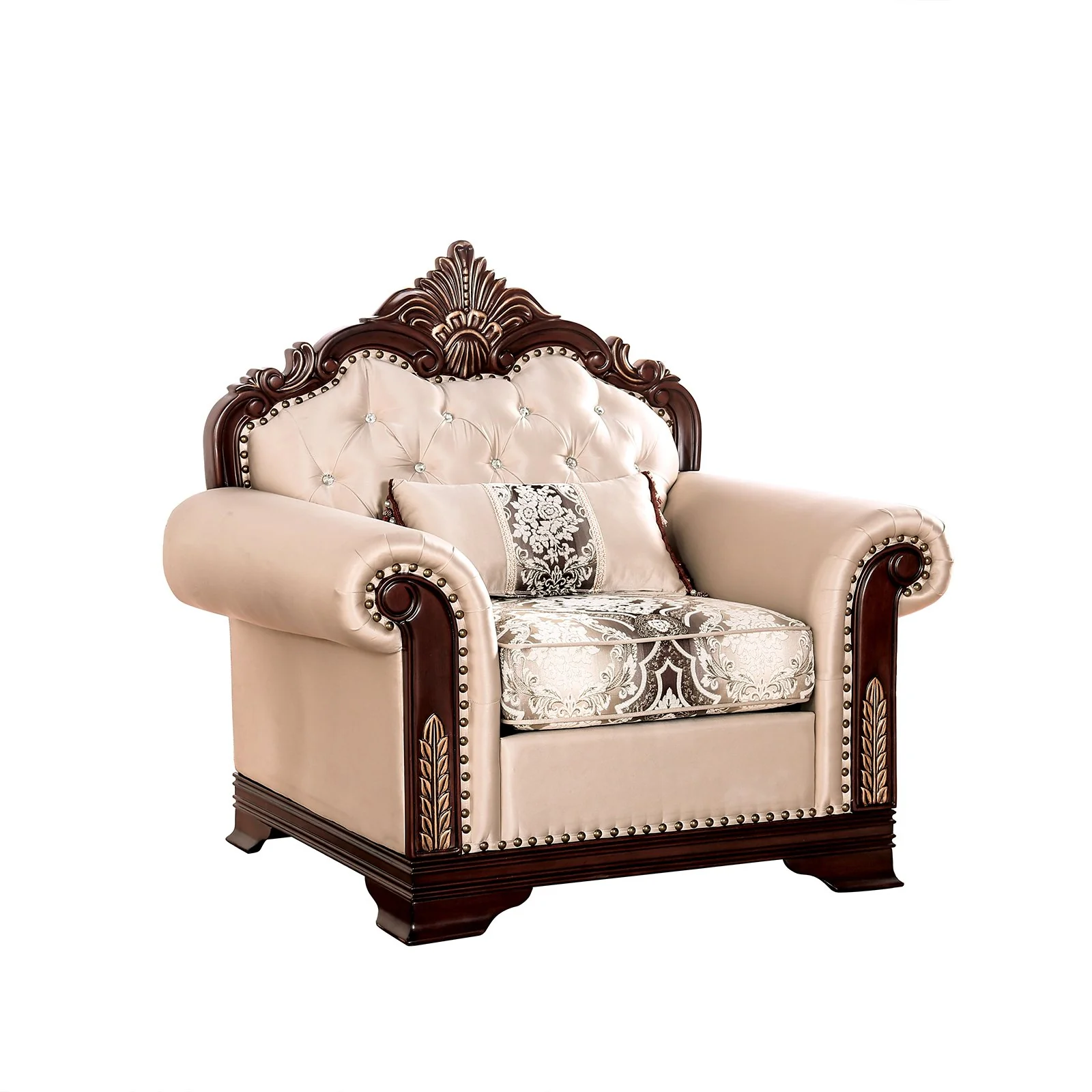 Yucatan Chair, Dark Cherry/Beige - Image 3