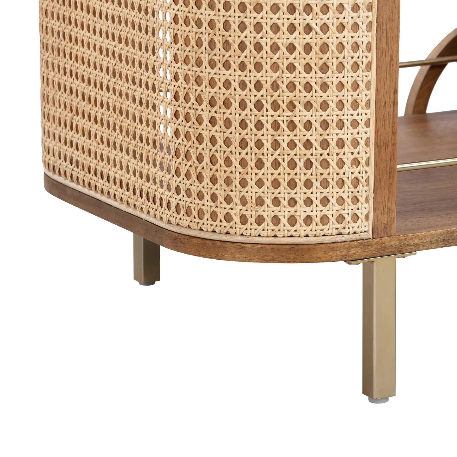 Yuma Natural Rattan Bar Cart - Image 6