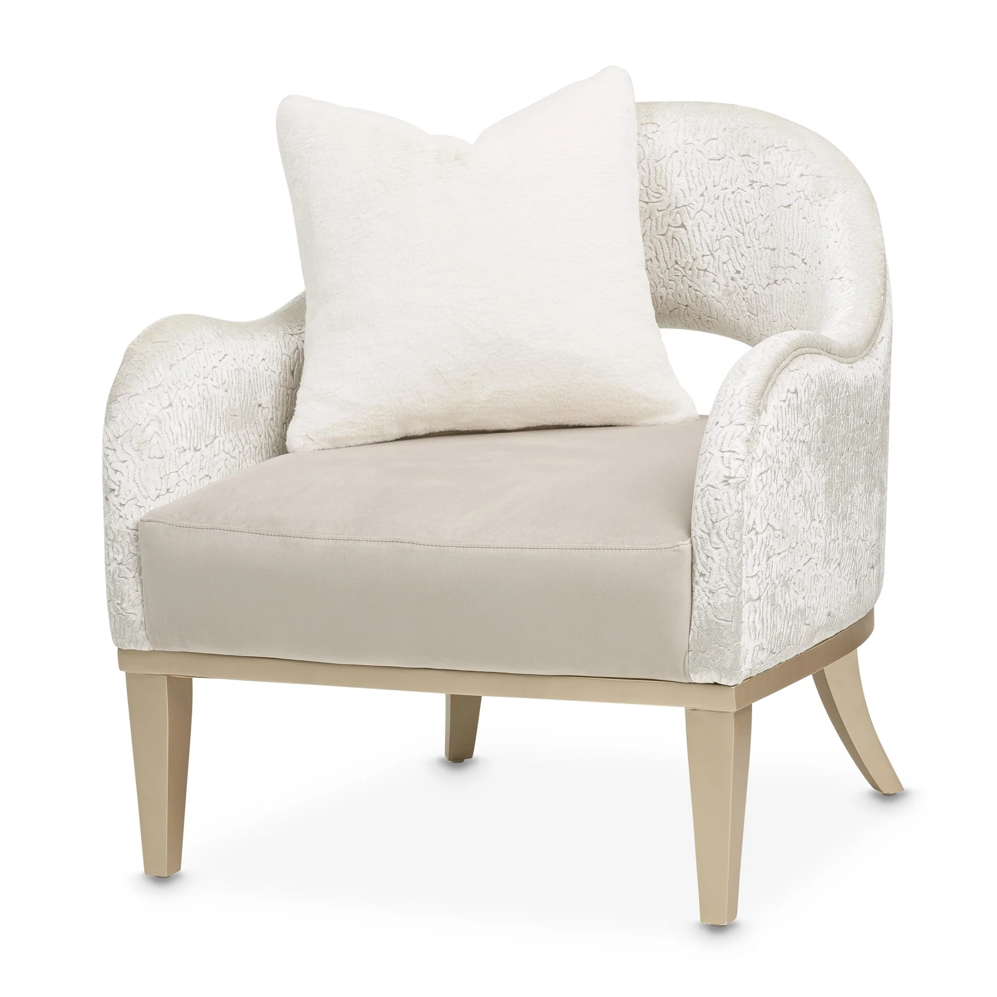 Yvette Accent Chair - Porcini/Medium Champagne - Image 18