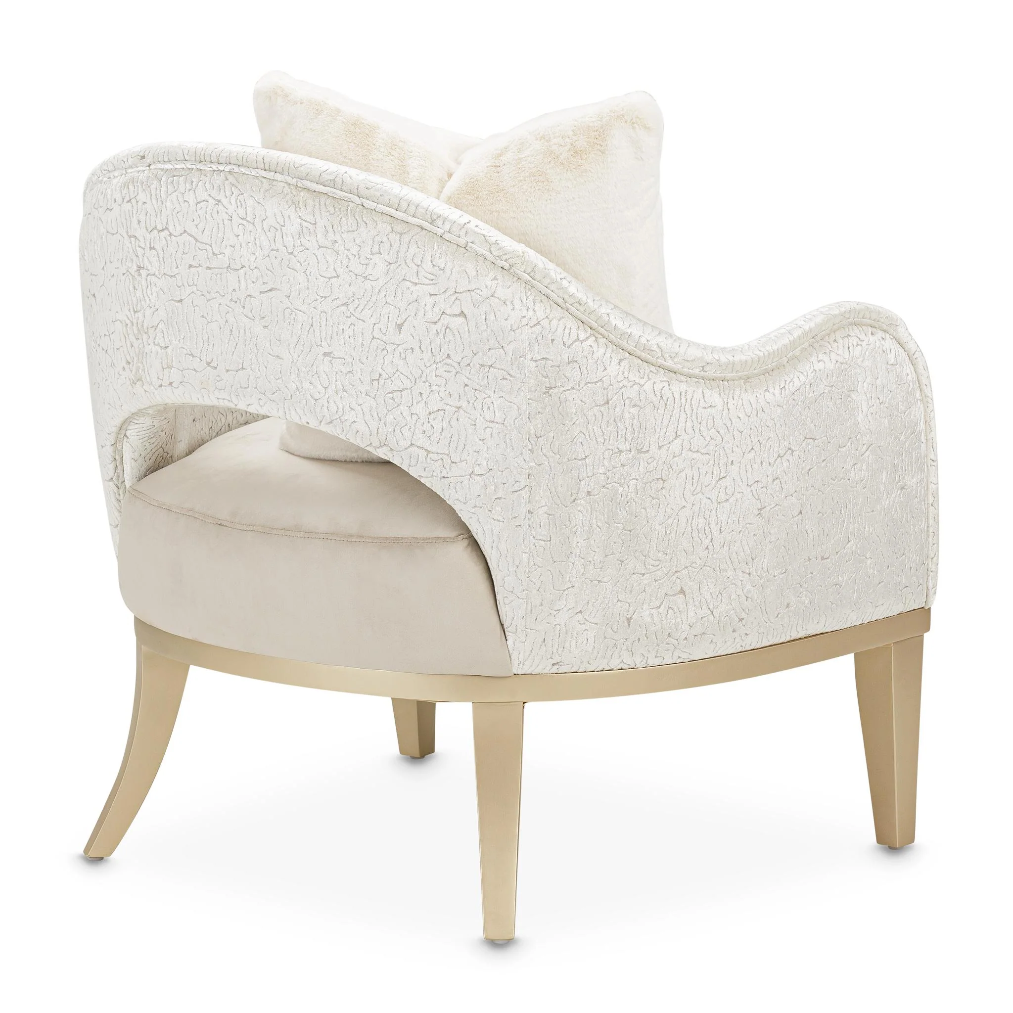 Yvette Accent Chair - Porcini/Medium Champagne - Image 4