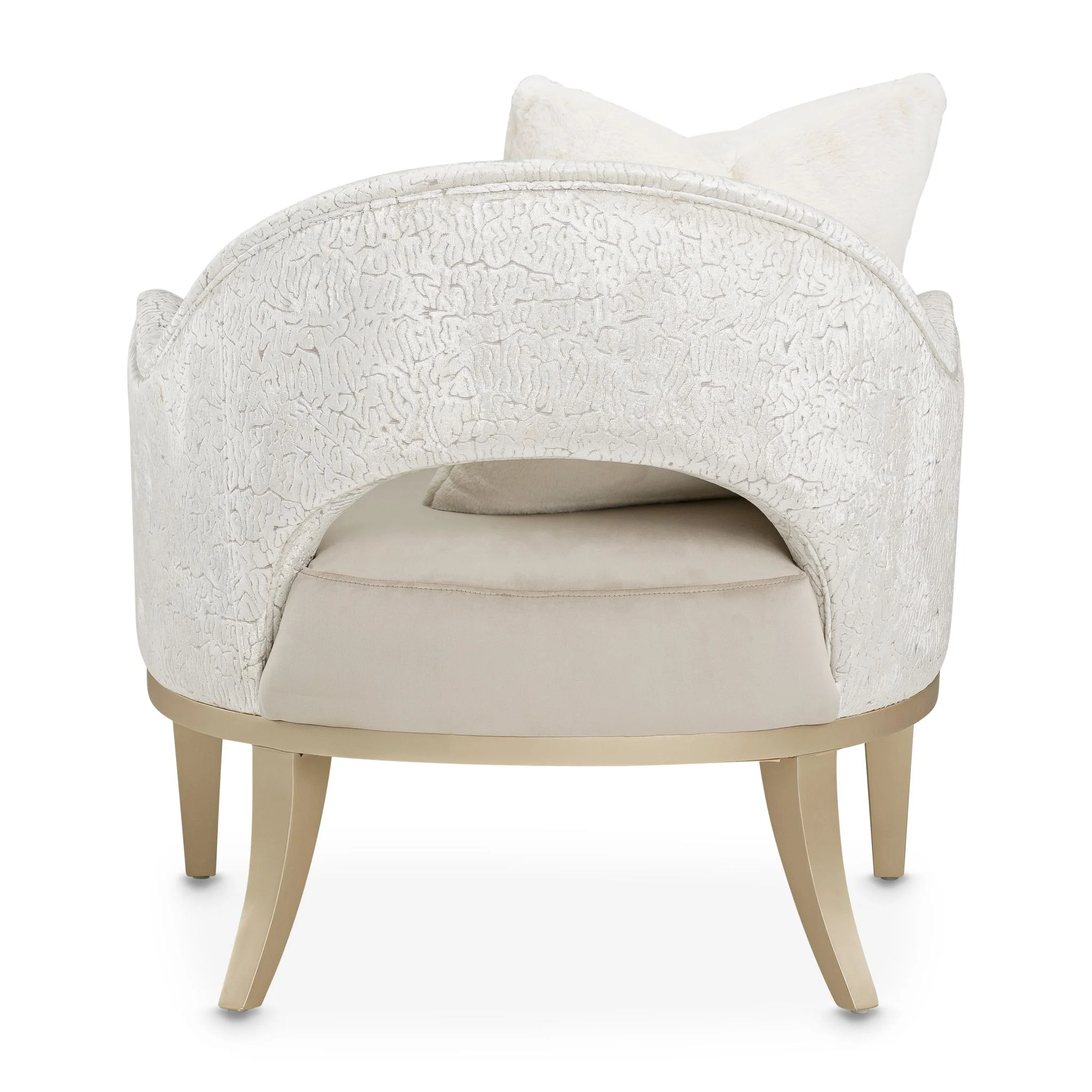 Yvette Accent Chair - Porcini/Medium Champagne - Image 5