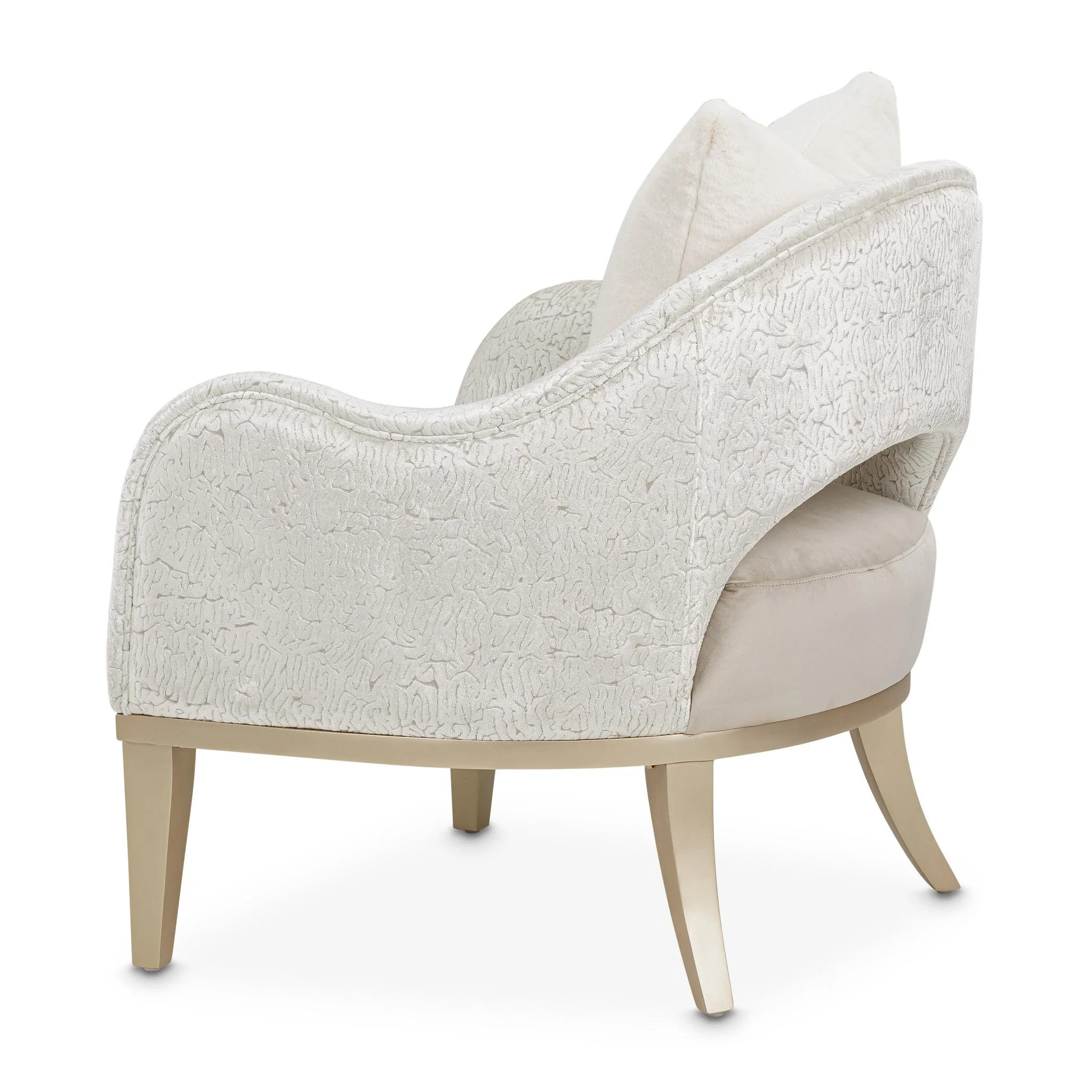 Yvette Accent Chair - Porcini/Medium Champagne - Image 6