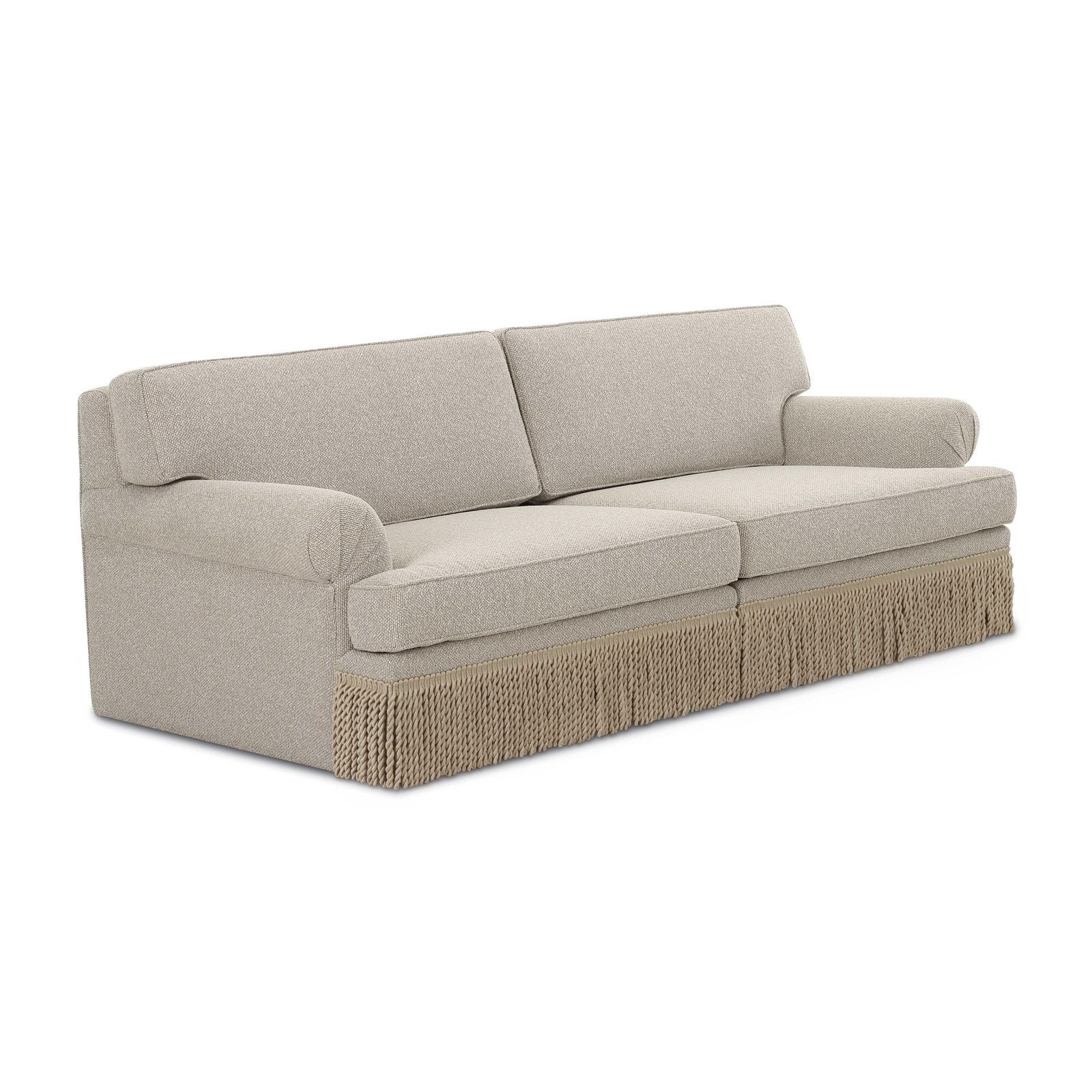 Yvette Warm Grey Boucle Sofa - Image 4