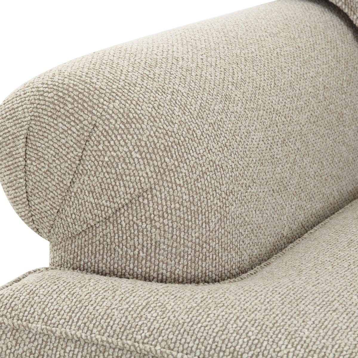 Yvette Warm Grey Boucle Sofa - Image 6