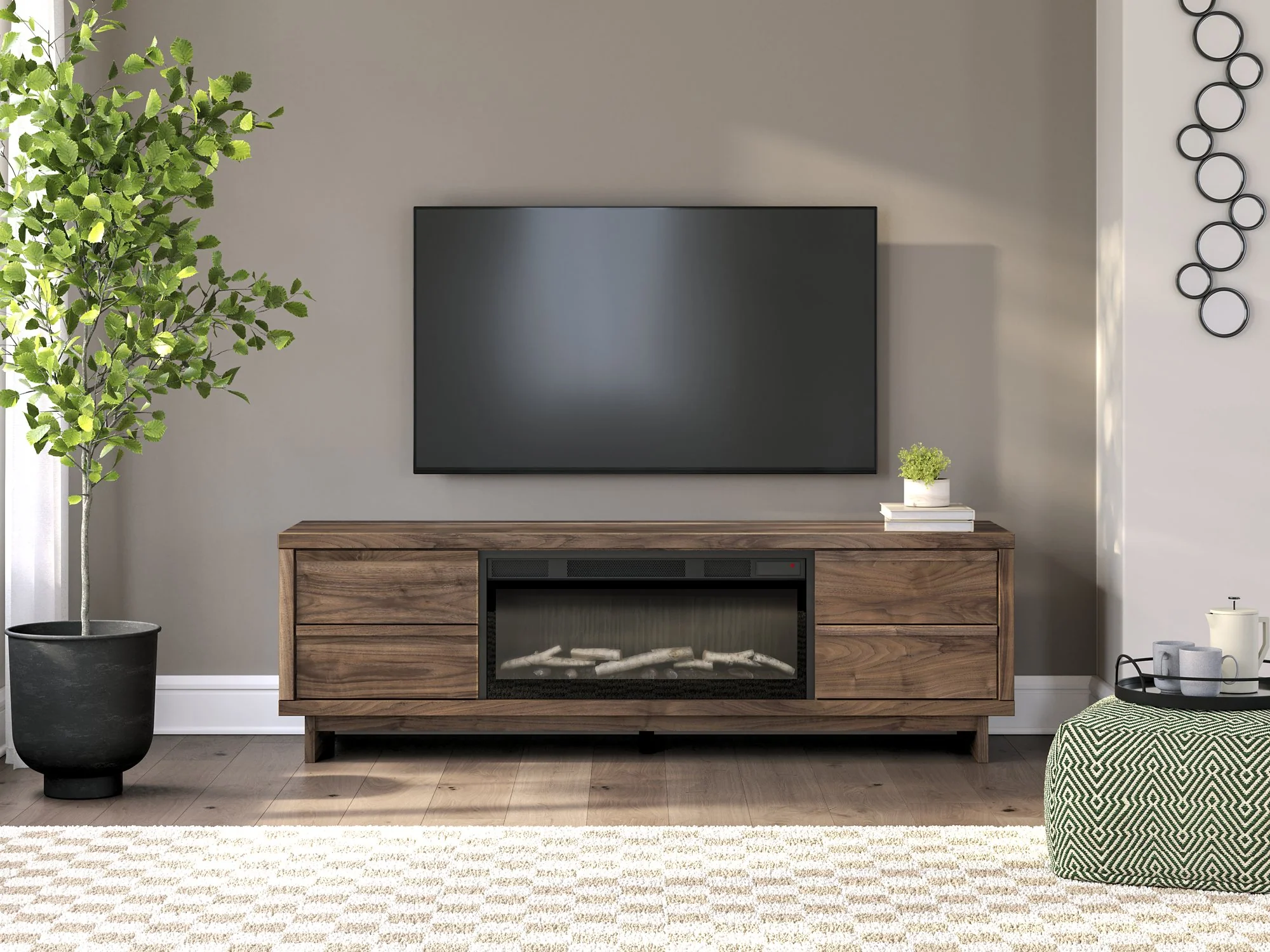 Zadilyn 72" TV Stand with Electric Fireplace - Image 30
