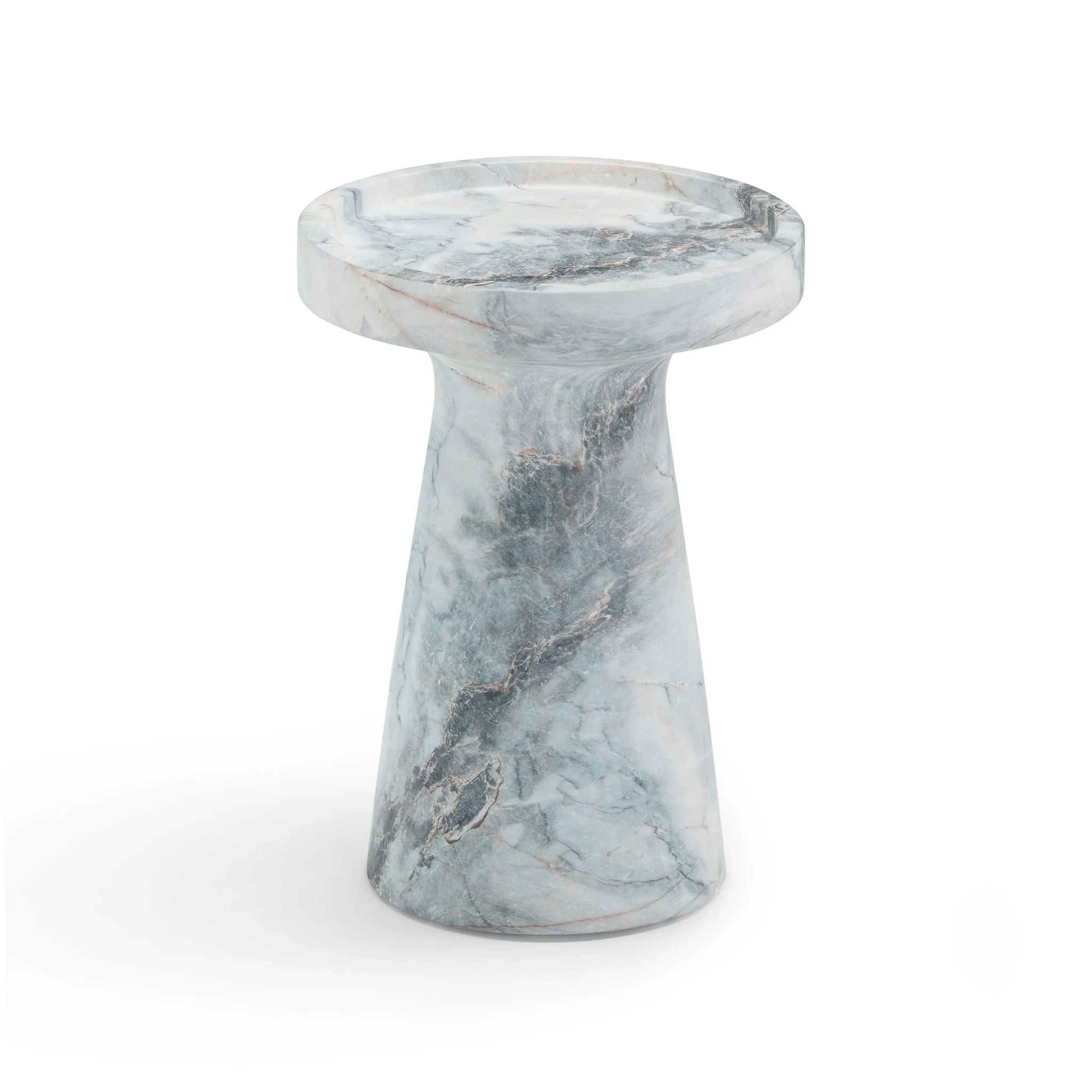 Zara Aegean Marble Indoor / Outdoor Side Table - Image 4
