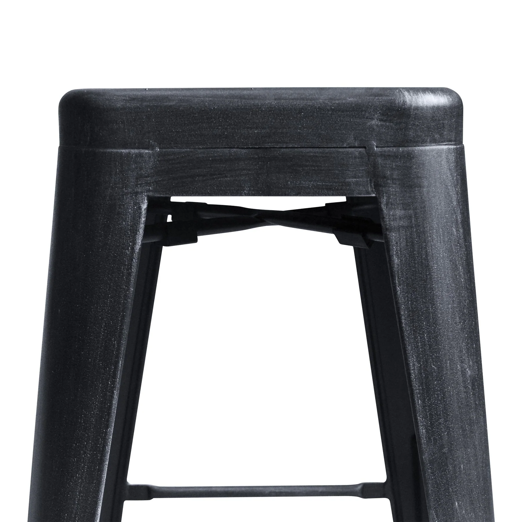 Zed Industrial 30" Bar Height Backless Barstool in Industrial Gray - Image 3