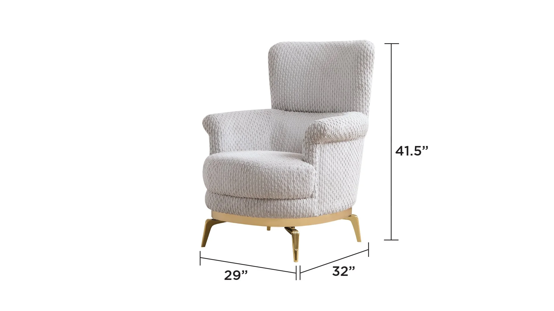 Zoe Chair Gray - Image 2