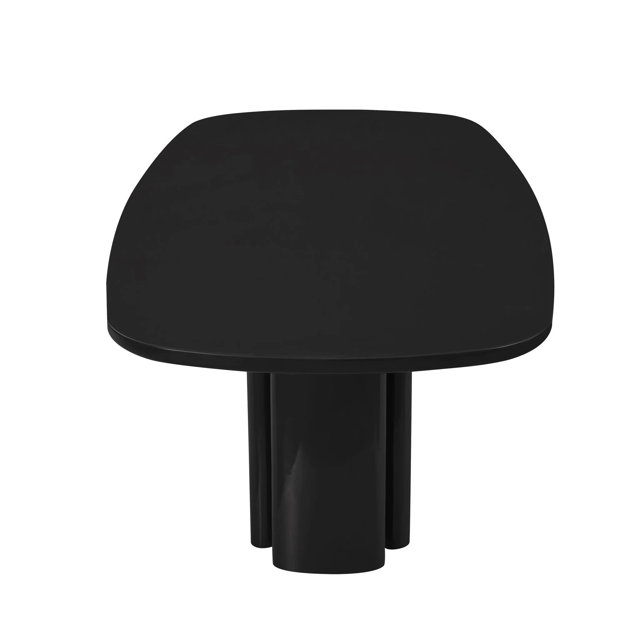 Zola Black Lacquer Oval Dining Table - Image 4
