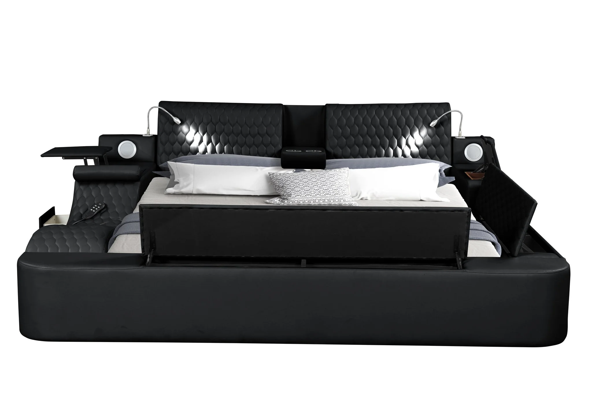 Zoya King Bed Black - Image 3