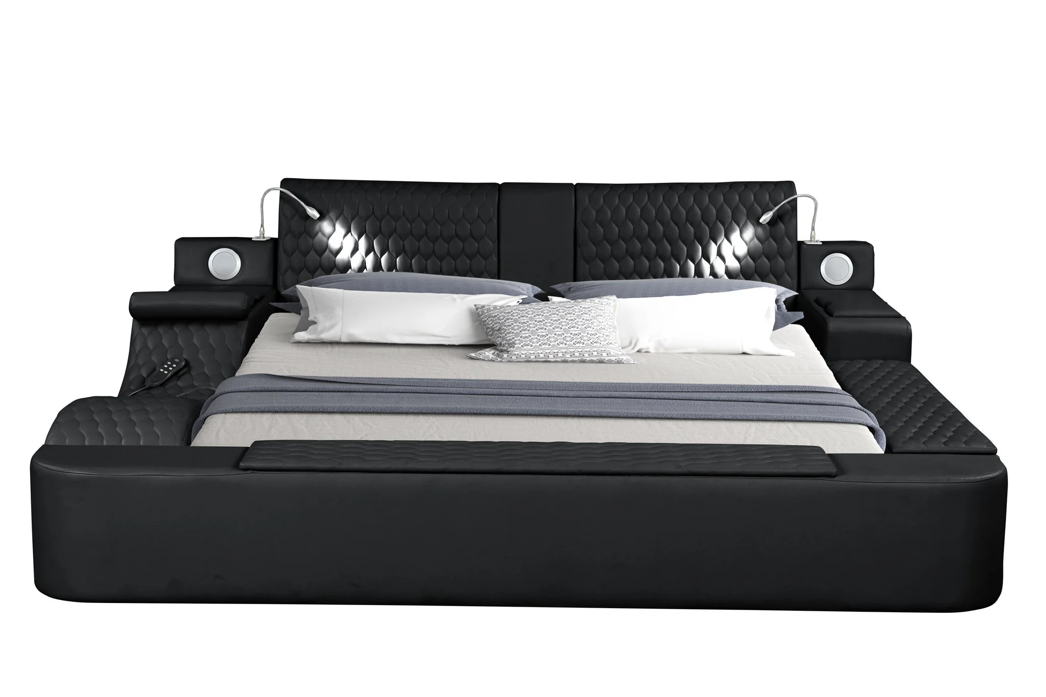 Zoya King Bed Black - Image 4