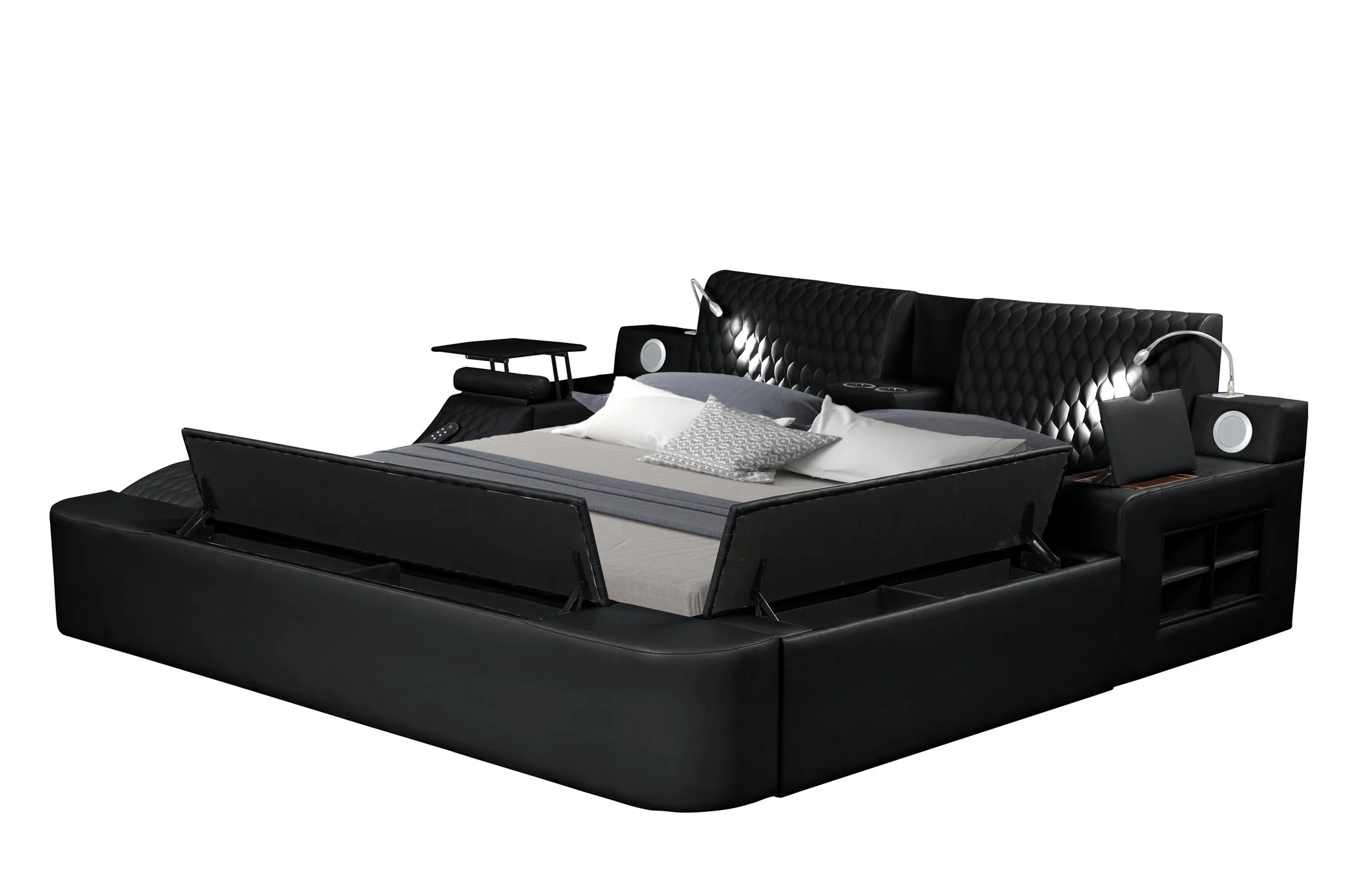 Zoya Queen Bed Black - Image 10