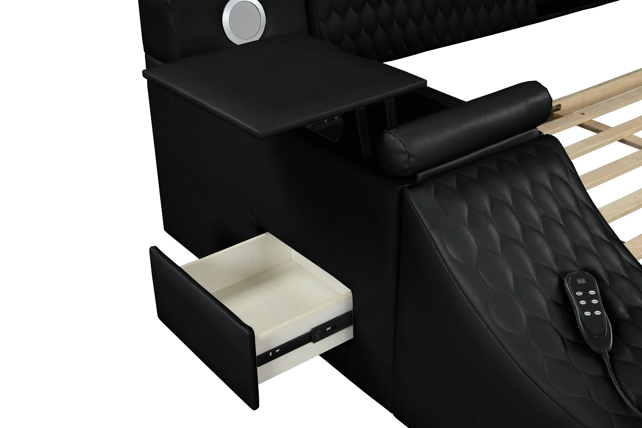 Zoya Queen Bed Black - Image 22