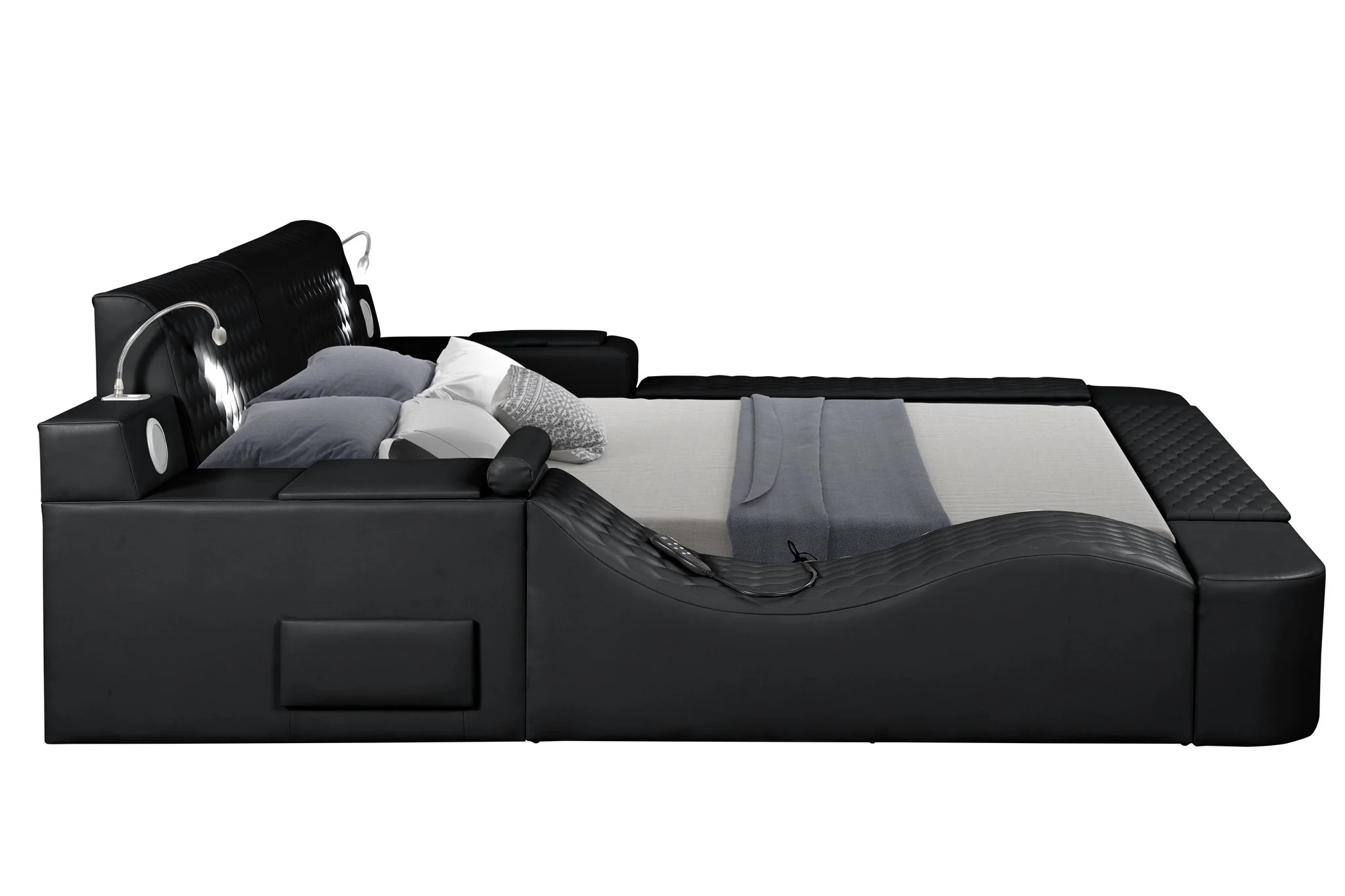 Zoya Queen Bed Black - Image 6