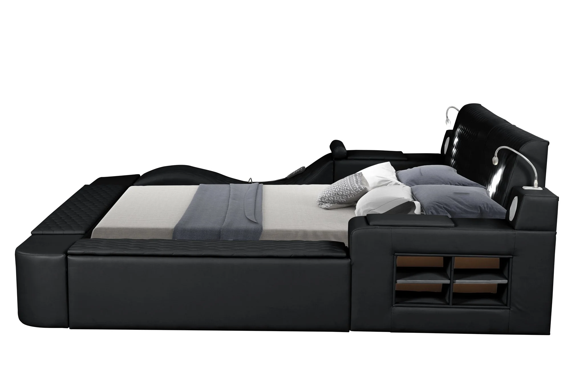 Zoya Queen Bed Black - Image 7