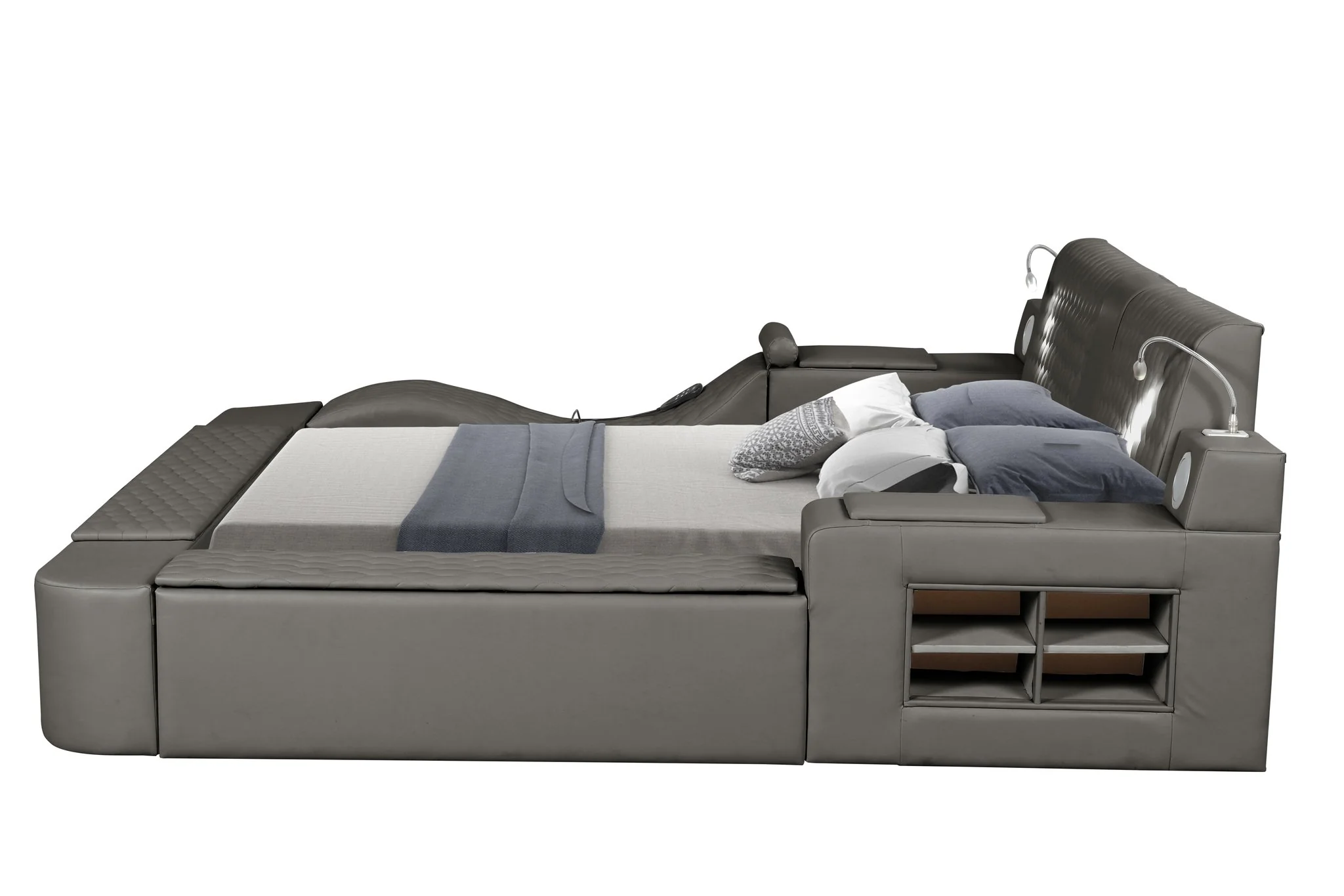 Zoya Queen Bed Gray - Image 7