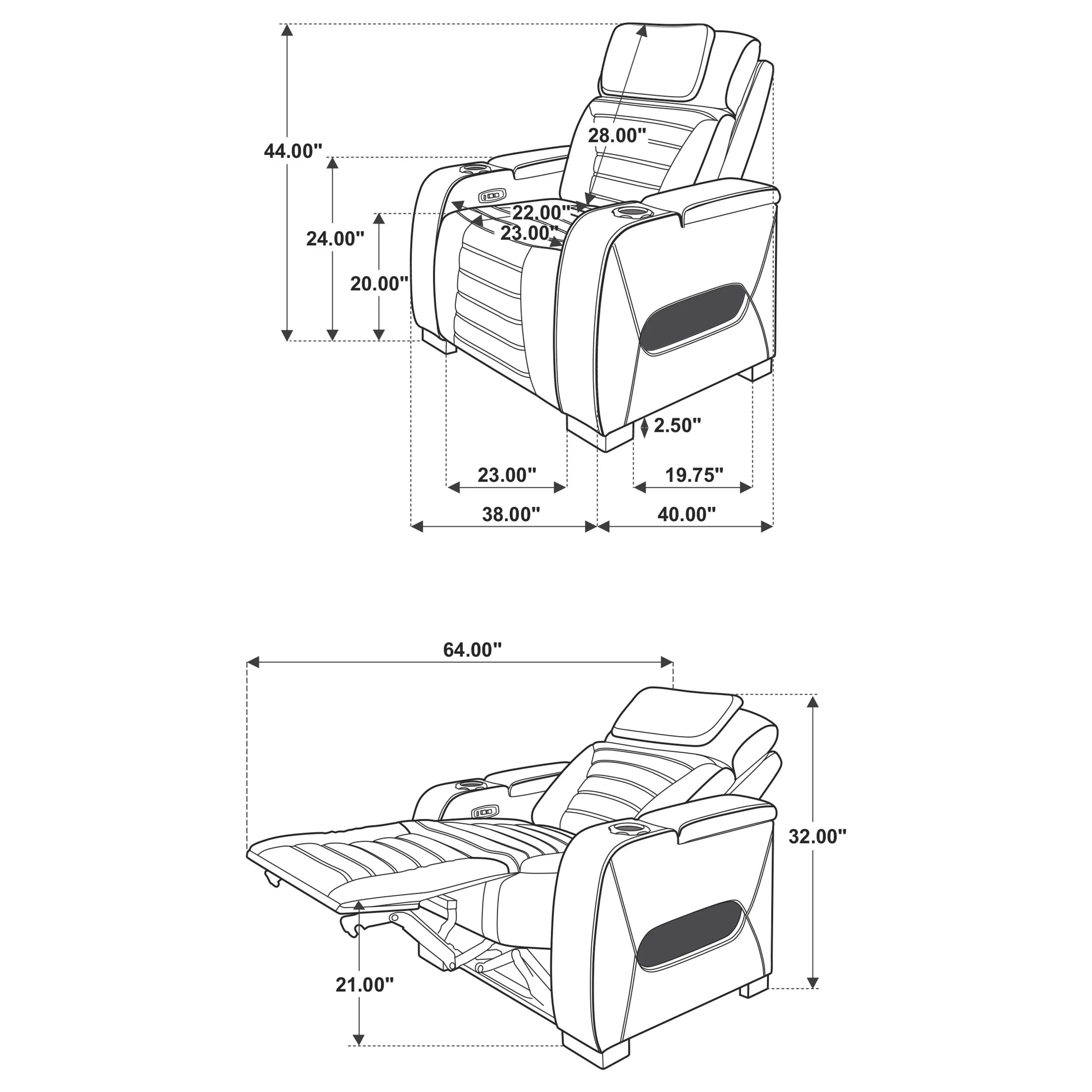 Zuma Dual Power Recliner - Image 9